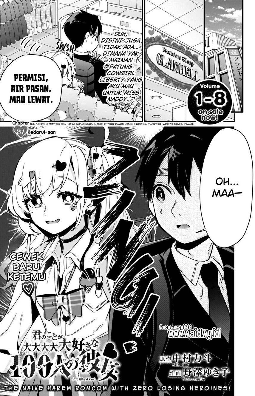 Kimi no Koto ga Dai Dai Dai Dai Daisuki na 100-ri no Kanojo chapter 87